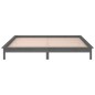 vidaXL Giroletto con LED Grigio 150x200cm King Size Legno Massello