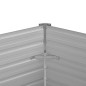 vidaXL Letto Rialzato Giardino Marrone 129x129x77 cm in Acciaio Zincato vidaXL Letto Rialzato Giardino Marrone 129x129x77 cm in Acciaio Zincato