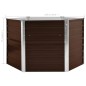 vidaXL Letto Rialzato Giardino Marrone 129x129x77 cm in Acciaio Zincato vidaXL Letto Rialzato Giardino Marrone 129x129x77 cm in Acciaio Zincato