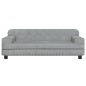 vidaXL Divano per Bambini Grigio Chiaro 90x53x30 cm in Velluto