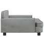 vidaXL Divano per Bambini Grigio Chiaro 90x53x30 cm in Velluto