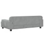 vidaXL Divano per Bambini Grigio Chiaro 90x53x30 cm in Velluto