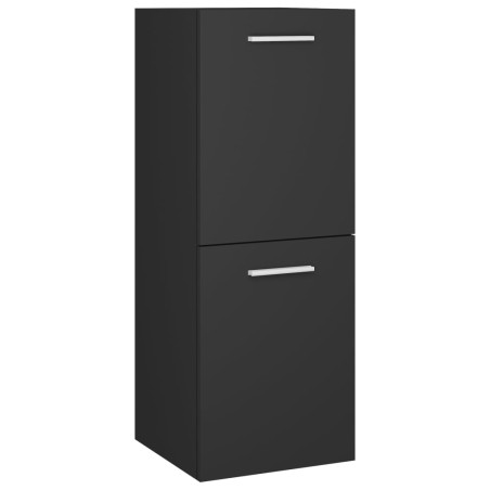 vidaXL Mobile da Bagno Grigio 30x30x80 cm in Legno Multistrato