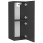 vidaXL Mobile da Bagno Grigio 30x30x80 cm in Legno Multistrato vidaXL Mobile da Bagno Grigio 30x30x80 cm in Legno Multistrato