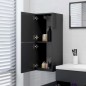 vidaXL Mobile da Bagno Grigio 30x30x80 cm in Legno Multistrato vidaXL Mobile da Bagno Grigio 30x30x80 cm in Legno Multistrato