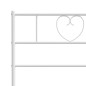 vidaXL Giroletto con Testiera Metallo Bianco 135x190 cm