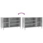 vidaXL Scarpiera Grigio Cemento 102x36x60 cm in Legno Multistrato vidaXL Scarpiera Grigio Cemento 102x36x60 cm in Legno Multistrato