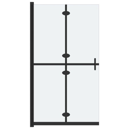 vidaXL Parete per Doccia Walk-in Pieghevole in Vetro ESG 80x190 cm
