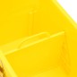 vidaXL Secchio Mocio con Strizzatoio e Ruote Giallo 20 L Polipropilene vidaXL Secchio Mocio con Strizzatoio e Ruote Giallo 20 L Polipropilene