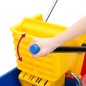 vidaXL Carrello Pulizie con Secchi e Strizzatoio PP e Acciaio Cromato vidaXL Carrello Pulizie con Secchi e Strizzatoio PP e Acciaio Cromato