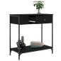 vidaXL Tavolino Consolle Nero 75x34,5x75 cm in Legno Multistrato