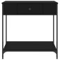 vidaXL Tavolino Consolle Nero 75x34,5x75 cm in Legno Multistrato
