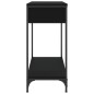 vidaXL Tavolino Consolle Nero 75x34,5x75 cm in Legno Multistrato
