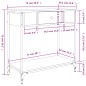 vidaXL Tavolino Consolle Nero 75x34,5x75 cm in Legno Multistrato