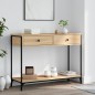 vidaXL Tavolino Consolle Rovere Sonoma 100x34,5x75cm Legno Multistrato vidaXL Tavolino Consolle Rovere Sonoma 100x34,5x75cm Legno Multistrato