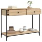 vidaXL Tavolino Consolle Rovere Sonoma 100x34,5x75cm Legno Multistrato vidaXL Tavolino Consolle Rovere Sonoma 100x34,5x75cm Legno Multistrato