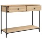 vidaXL Tavolino Consolle Rovere Sonoma 100x34,5x75cm Legno Multistrato vidaXL Tavolino Consolle Rovere Sonoma 100x34,5x75cm Legno Multistrato