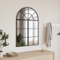 vidaXL Specchio da Parete Nero 60x90 cm Arco in Ferro vidaXL Specchio da Parete Nero 60x90 cm Arco in Ferro