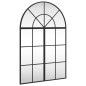 vidaXL Specchio da Parete Nero 60x90 cm Arco in Ferro vidaXL Specchio da Parete Nero 60x90 cm Arco in Ferro