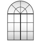 vidaXL Specchio da Parete Nero 60x90 cm Arco in Ferro vidaXL Specchio da Parete Nero 60x90 cm Arco in Ferro