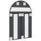 vidaXL Specchio da Parete Nero 60x90 cm Arco in Ferro vidaXL Specchio da Parete Nero 60x90 cm Arco in Ferro