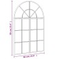 vidaXL Specchio da Parete Nero 60x90 cm Arco in Ferro vidaXL Specchio da Parete Nero 60x90 cm Arco in Ferro