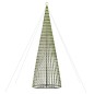 vidaXL Illuminazione Albero Natale a Cono 1544LED Bianco Freddo 500cm vidaXL Illuminazione Albero Natale a Cono 1544LED Bianco Freddo 500cm