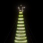 vidaXL Illuminazione Albero Natale a Cono 1544LED Bianco Freddo 500cm vidaXL Illuminazione Albero Natale a Cono 1544LED Bianco Freddo 500cm