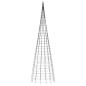 vidaXL Luce Albero di Natale su Pennone 3000LED Bianco Caldo 800cm vidaXL Luce Albero di Natale su Pennone 3000LED Bianco Caldo 800cm