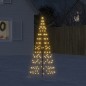 vidaXL Luce Albero di Natale su Pennone 200LED Bianco Caldo 180cm vidaXL Luce Albero di Natale su Pennone 200LED Bianco Caldo 180cm