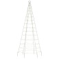 vidaXL Luce Albero di Natale su Pennone 200LED Bianco Caldo 180cm vidaXL Luce Albero di Natale su Pennone 200LED Bianco Caldo 180cm