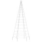 vidaXL Luce Albero di Natale su Pennone 200LED Bianco Caldo 180cm vidaXL Luce Albero di Natale su Pennone 200LED Bianco Caldo 180cm