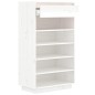 Scarpiera Bianca 60x34x105 cm in Legno Massello di Pino Scarpiera Bianca 60x34x105 cm in Legno Massello di Pino