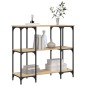 vidaXL Tavolino Consolle Rovere Sonoma 102x35x90 cm Legno Multistrato