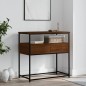 vidaXL Tavolino Consolle Rovere Marrone 75x40x75cm Legno Multistrato vidaXL Tavolino Consolle Rovere Marrone 75x40x75cm Legno Multistrato