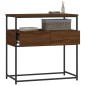 vidaXL Tavolino Consolle Rovere Marrone 75x40x75cm Legno Multistrato vidaXL Tavolino Consolle Rovere Marrone 75x40x75cm Legno Multistrato
