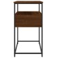 vidaXL Tavolino Consolle Rovere Marrone 75x40x75cm Legno Multistrato vidaXL Tavolino Consolle Rovere Marrone 75x40x75cm Legno Multistrato
