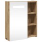 vidaXL Armadietto Bagno con Specchio e LED Rovere 45x13x52 cm vidaXL Armadietto Bagno con Specchio e LED Rovere 45x13x52 cm