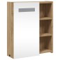vidaXL Armadietto Bagno con Specchio e LED Rovere 45x13x52 cm vidaXL Armadietto Bagno con Specchio e LED Rovere 45x13x52 cm