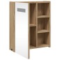 vidaXL Armadietto Bagno con Specchio e LED Rovere 45x13x52 cm vidaXL Armadietto Bagno con Specchio e LED Rovere 45x13x52 cm