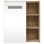 vidaXL Armadietto Bagno con Specchio e LED Rovere 45x13x52 cm vidaXL Armadietto Bagno con Specchio e LED Rovere 45x13x52 cm
