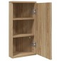 vidaXL Armadietto Angolare con Specchio da Bagno Rovere 30x24x60 cm vidaXL Armadietto Angolare con Specchio da Bagno Rovere 30x24x60 cm