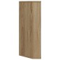vidaXL Armadietto Angolare con Specchio da Bagno Rovere 30x24x60 cm vidaXL Armadietto Angolare con Specchio da Bagno Rovere 30x24x60 cm