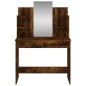 vidaXL Toeletta con Specchio Rovere Fumo 96x39x142 cm vidaXL Toeletta con Specchio Rovere Fumo 96x39x142 cm