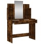vidaXL Toeletta con Specchio Rovere Fumo 96x39x142 cm vidaXL Toeletta con Specchio Rovere Fumo 96x39x142 cm