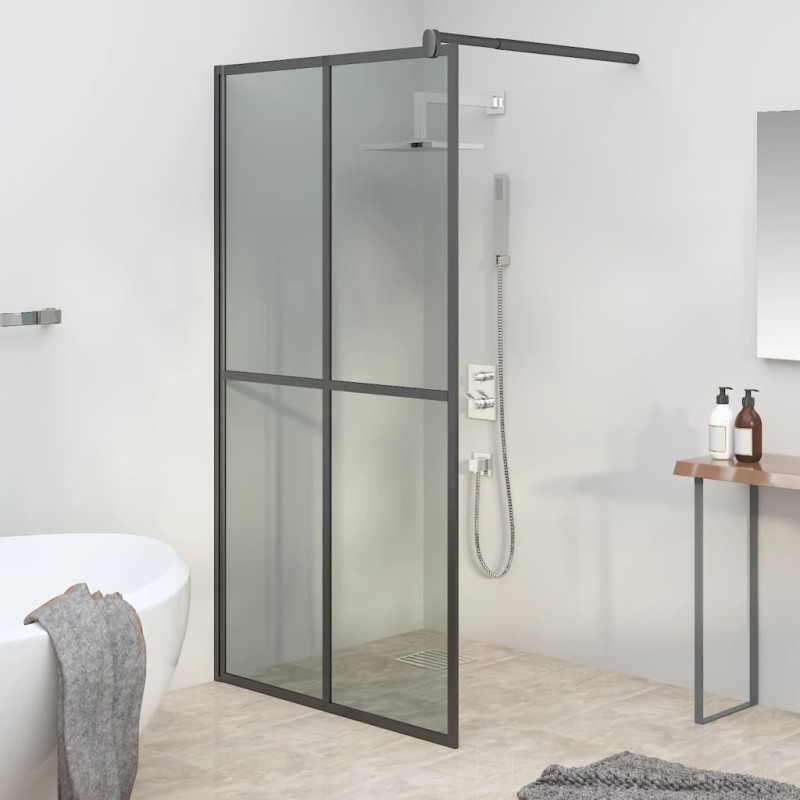 vidaXL Cabina Doccia 100x195 cm Vetro Temperato Scuro vidaXL Cabina Doccia 100x195 cm Vetro Temperato Scuro