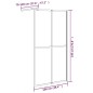 vidaXL Cabina Doccia 100x195 cm Vetro Temperato Scuro vidaXL Cabina Doccia 100x195 cm Vetro Temperato Scuro