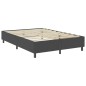 vidaXL Letto a Molle Grigio Scuro in Tessuto 160x200 cm vidaXL Letto a Molle Grigio Scuro in Tessuto 160x200 cm