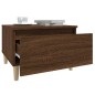 vidaXL Tavolino da Salotto Rovere Marrone 50x46x35cm Legno Multistrato
