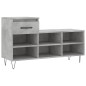 vidaXL Scarpiera Grigio Cemento 102x36x60 cm in Legno Multistrato vidaXL Scarpiera Grigio Cemento 102x36x60 cm in Legno Multistrato